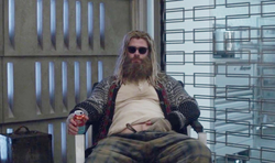 Raging Thor after becoming an alcoholic